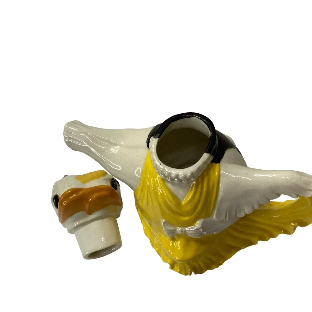 Dancing Duck Couple Teapot with‎ Duck Sugar Bowl Tea party  Tea Lover Gift Vtg